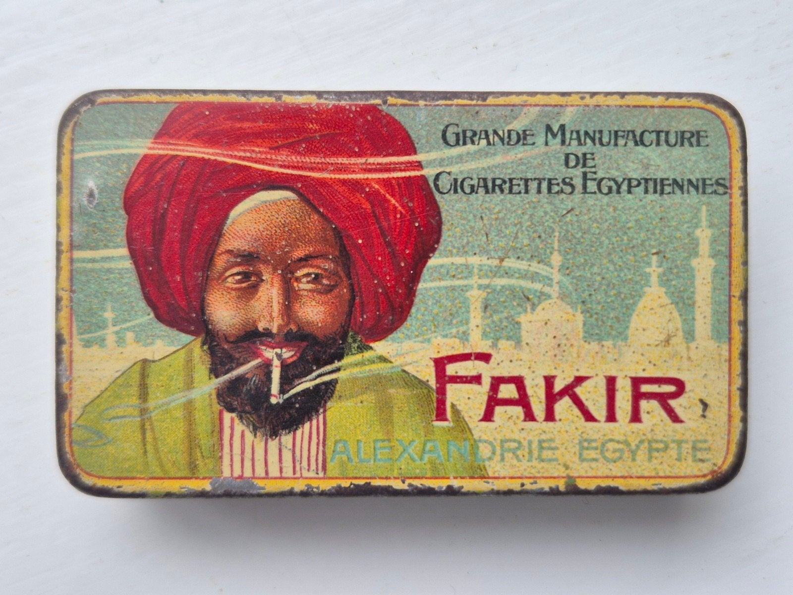 Fakir Alexandrie Egypte Cigarettes blikje, Verzamelen, Blikken, Ophalen of Verzenden, Gebruikt, Overige