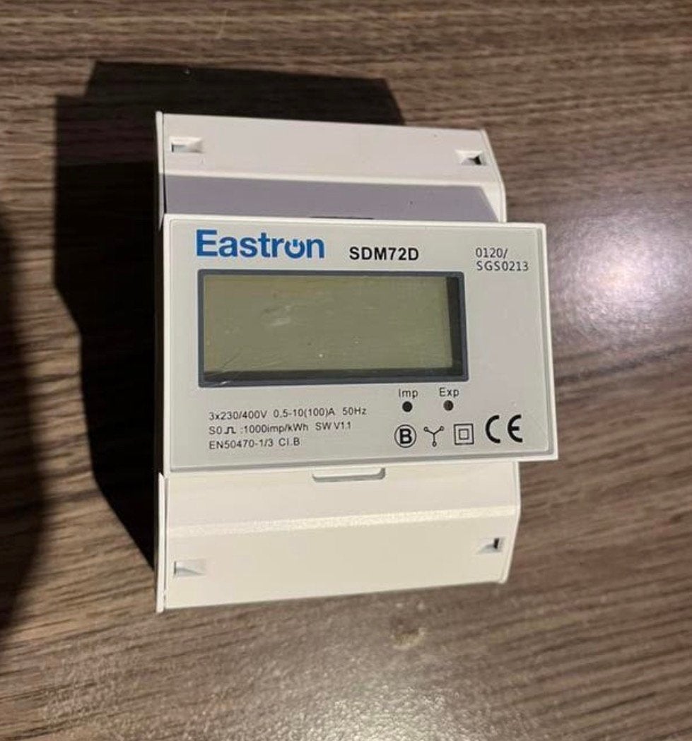 Te koop Eastron SDM 72D KWH meter, Ophalen of Verzenden, Gebruikt, Overige typen