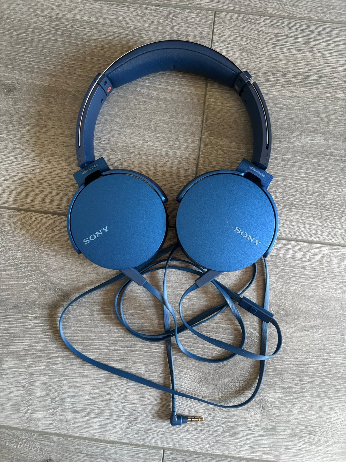 Sony MDR-XB550AP Koptelefoon - Blauw, Ophalen, Gebruikt, Extra bas, Sony