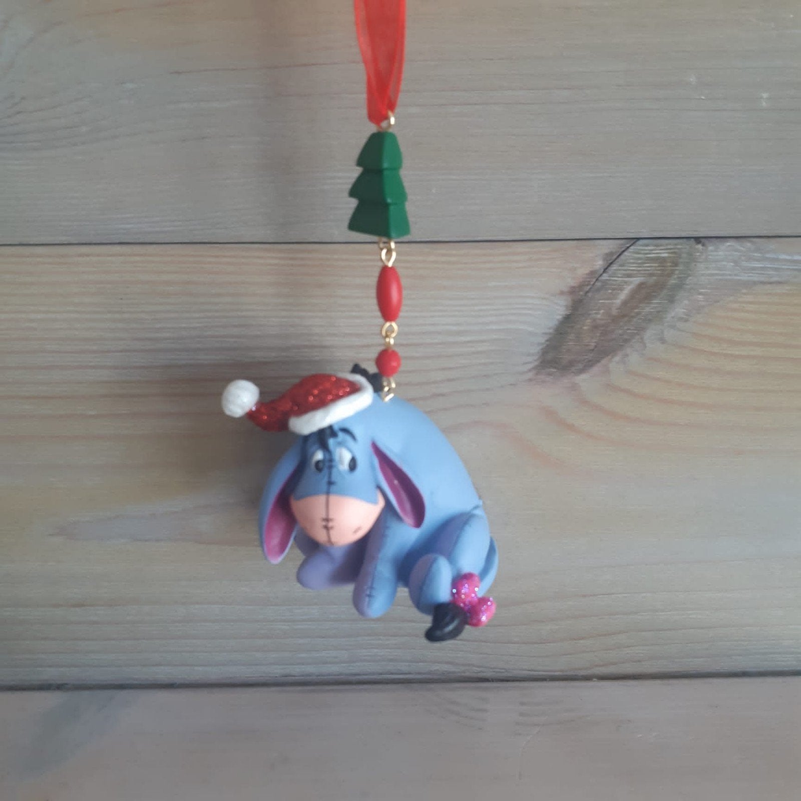 Disney Eeyore kerst ornament, Verzamelen, Ophalen of Verzenden, Winnie de Poeh of vrienden, Nieuw, Beeldje of Figuurtje