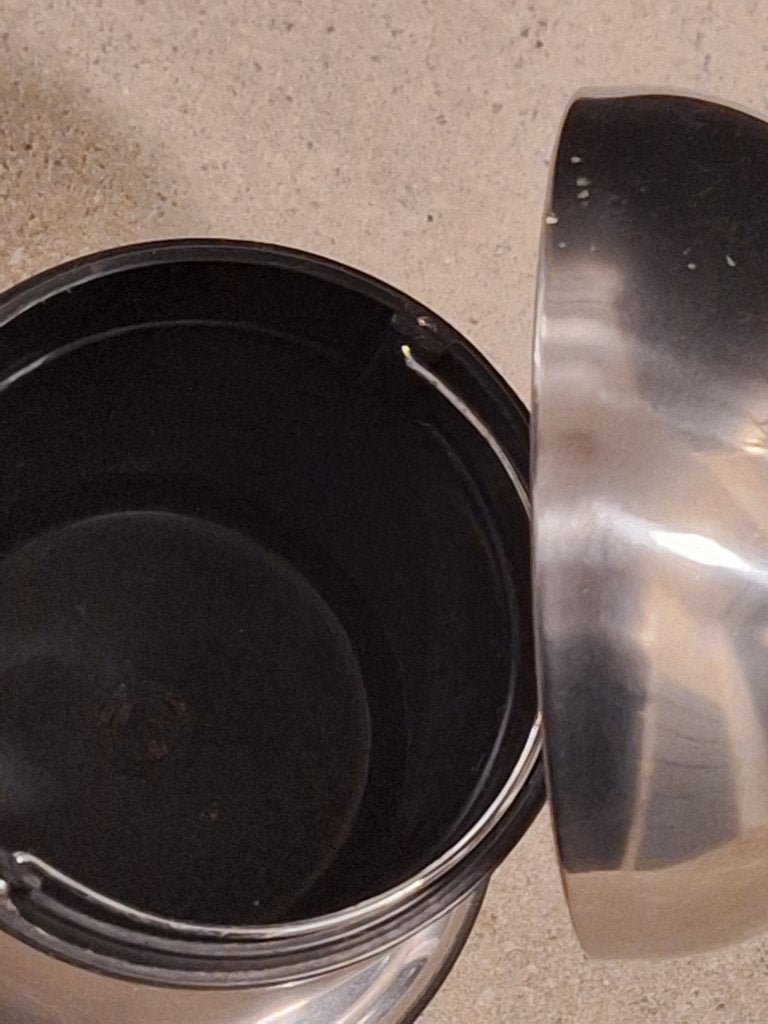 zwarte prullenbak - reclycle bin - vuilnisbak, Ophalen, Gebruikt, Met pedaal, Minder dan 10 liter
