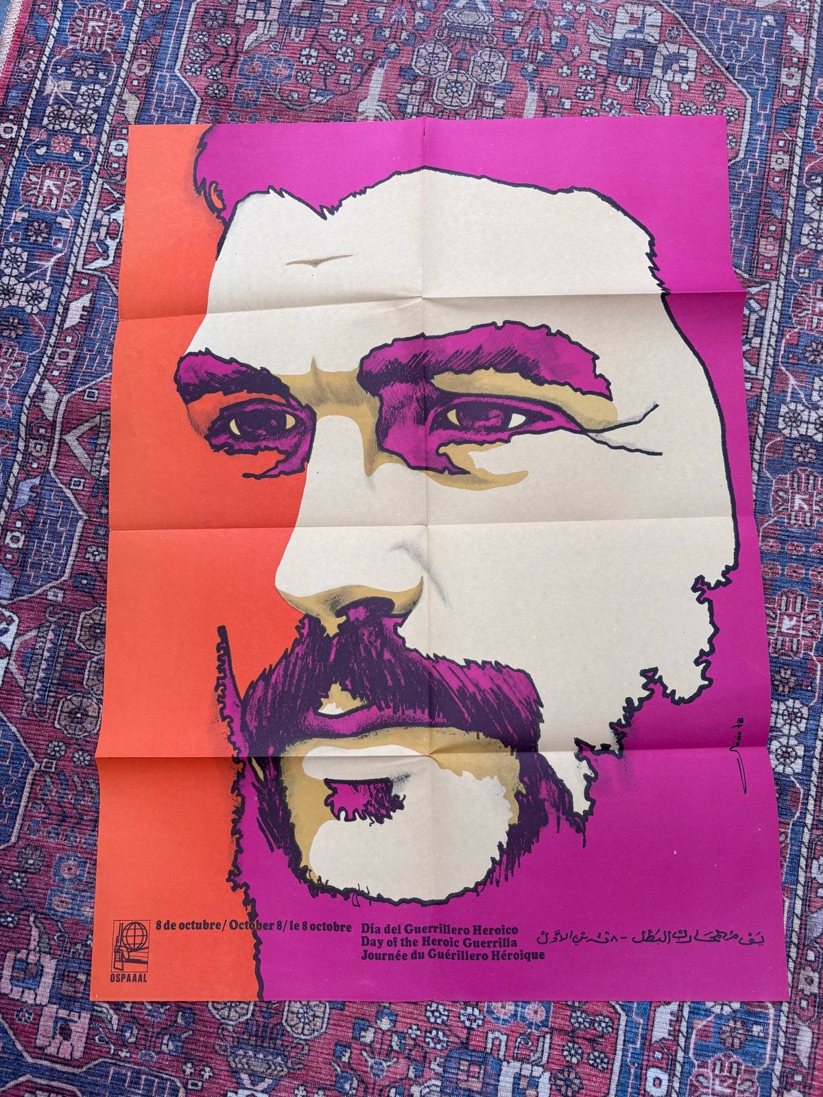 Opsaaal Zeefdruk Che Guevara - Goede Staat, Ophalen of Verzenden, Portret en Figuren, Zeefdruk
