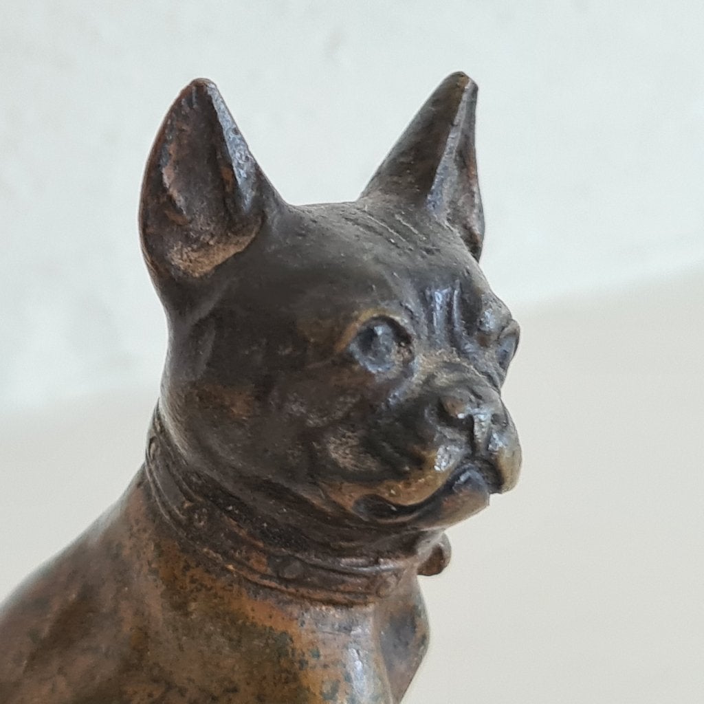 Weens Bronzen Hond Frans Buldog gemerkt STB Stefan Buchinger, Ophalen, Handgemaakt, Minder dan 20 cm, Beeld