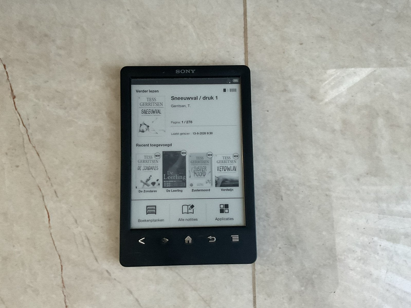 🔥🔥Sony E‑Reader met 200 boeken🔥🔥, Ophalen of Verzenden, Zo goed als nieuw, Touchscreen