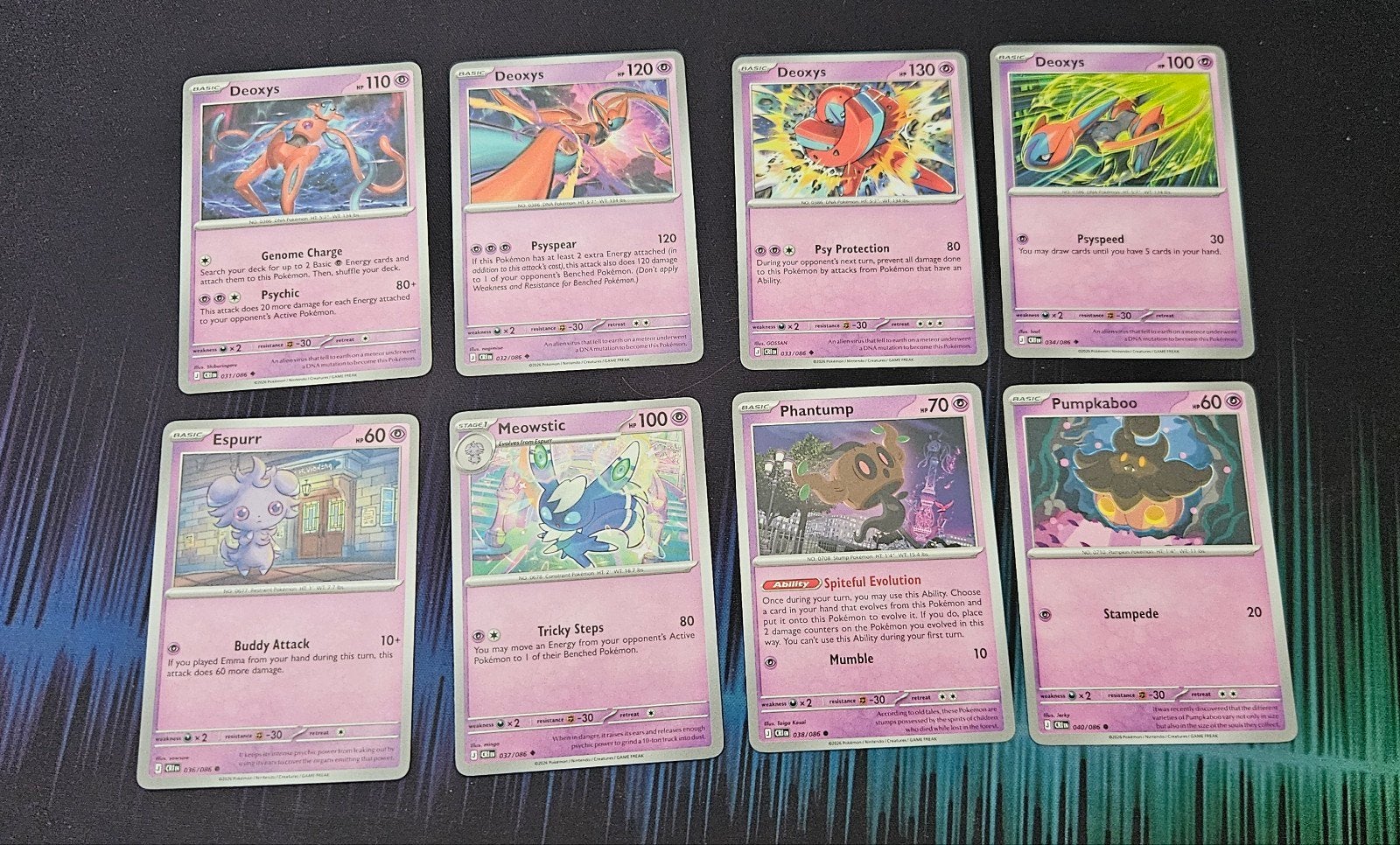 8x CRI Chaos Rising (Psychic) Near Mint (NM), Ophalen of Verzenden, Zo goed als nieuw