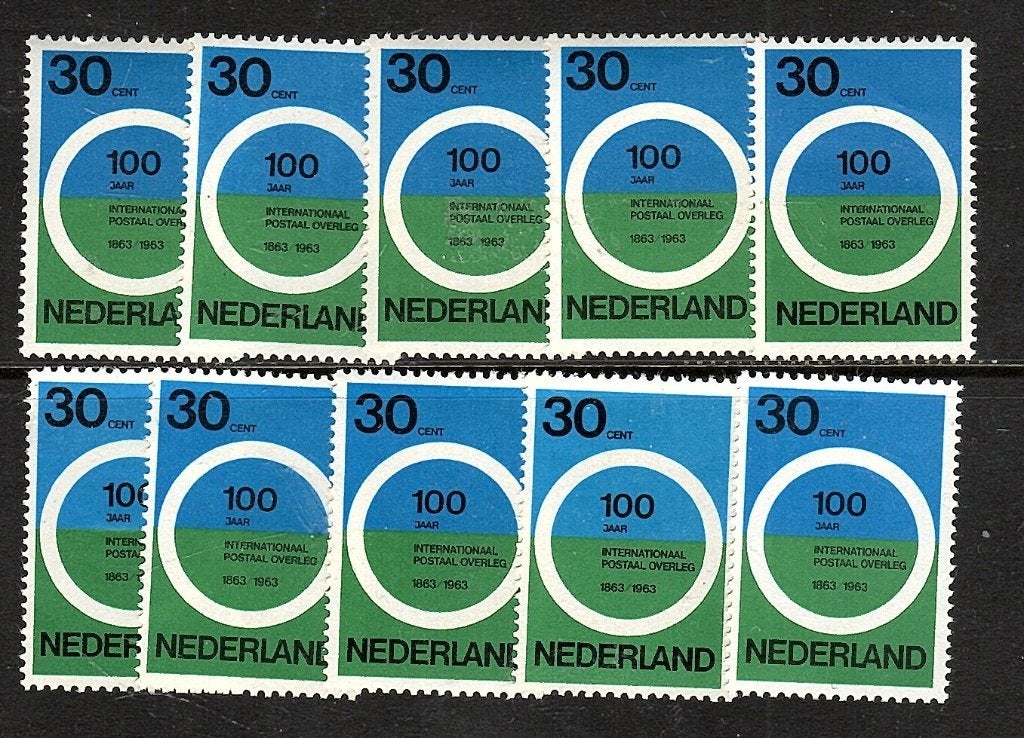 Nvph 791 herdenkingszegels 1963 10 maal postfris, Postzegels en Munten, Postzegels | Nederland, Ophalen of Verzenden, Na 1940