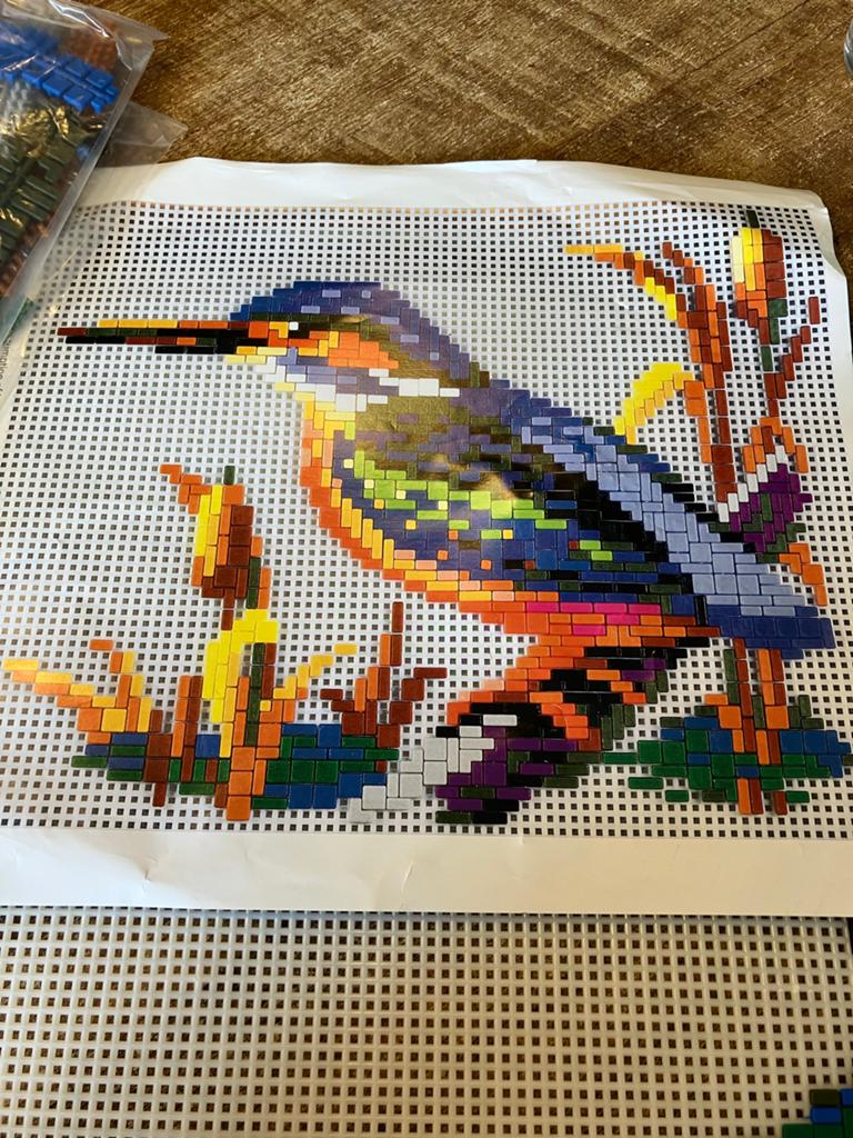 Ministeck Ijsvogel - Compleet pakket, Hobby en Vrije tijd, Ophalen of Verzenden, Zo goed als nieuw, Overige typen