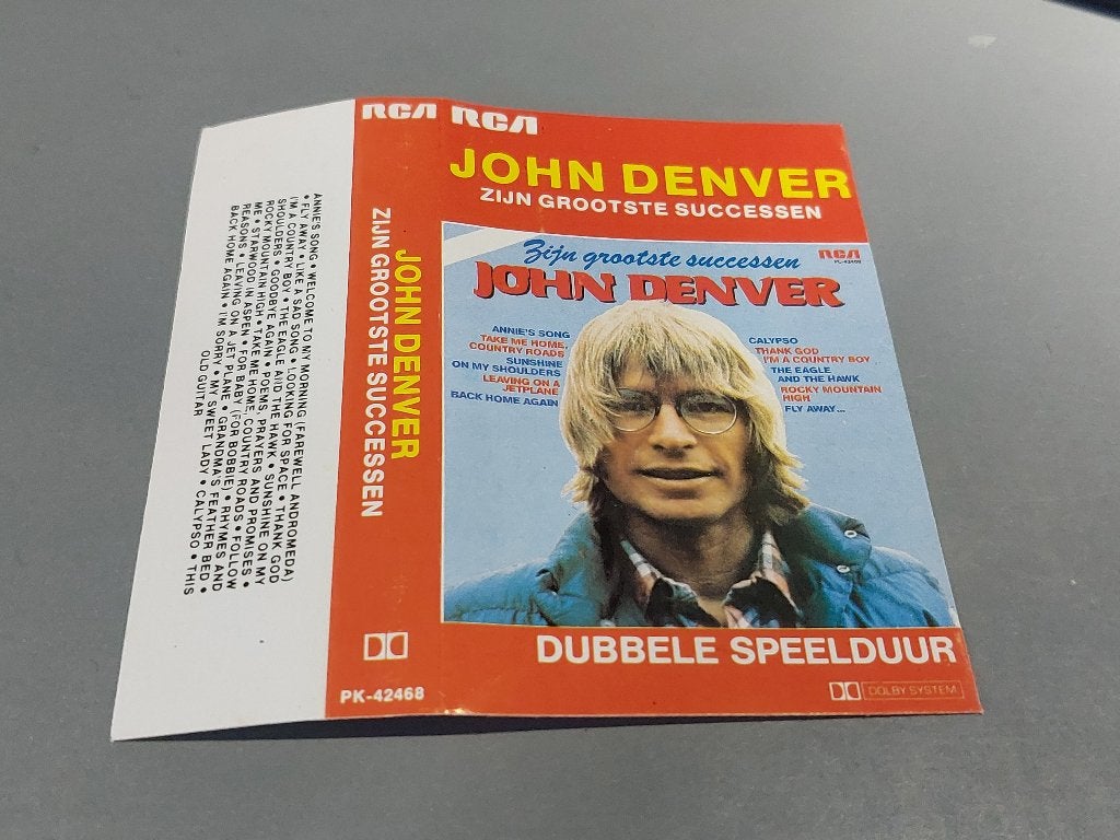 JOHN DENVER - ZIJN GROOTSTE SUCCESSEN (MC), 1 bandje, Ophalen of Verzenden, Zo goed als nieuw, Origineel