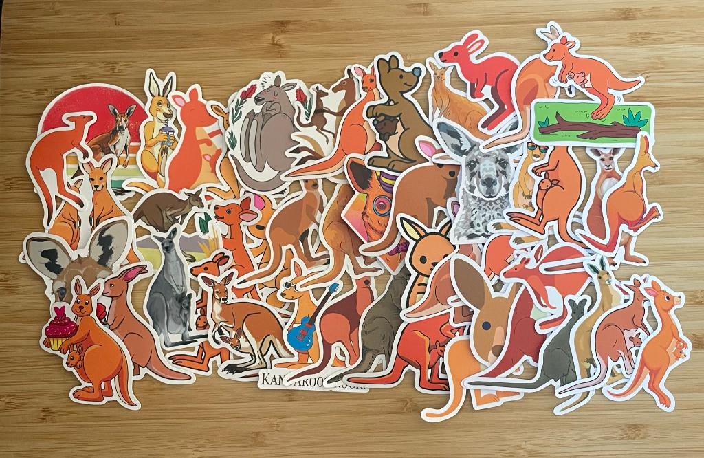 Kangoeroes stickers, Hobby en Vrije tijd, Verzenden, Nieuw, Meerdere stickers