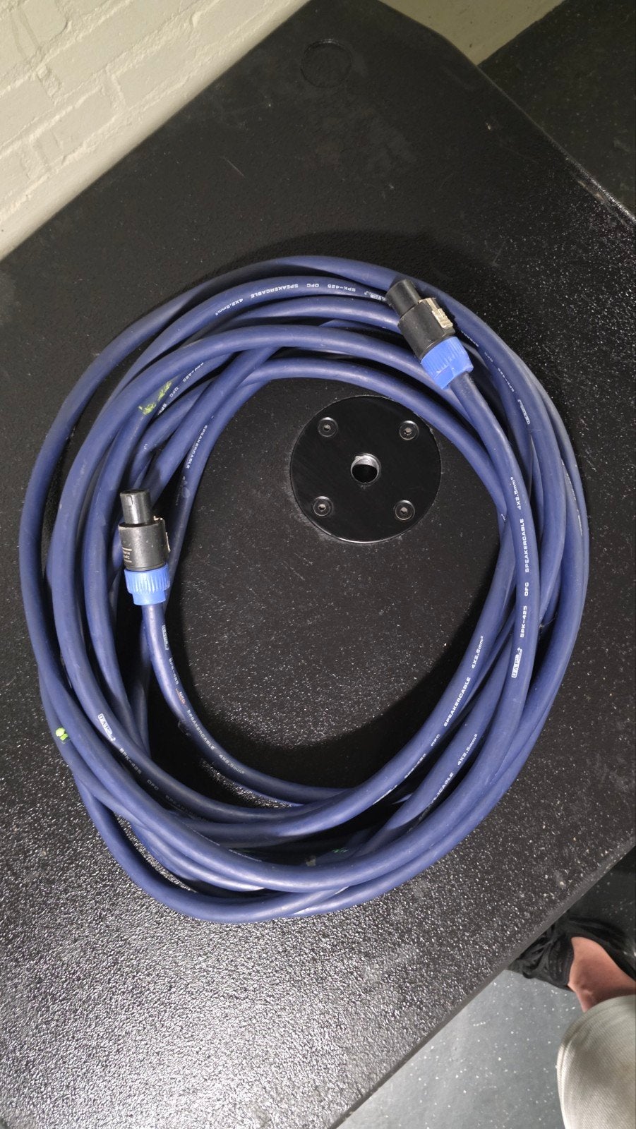 2x professionele speakon luidsprekerkabel 4x2,5mm 10 meter, Ophalen of Verzenden, Zo goed als nieuw, Speaker of Versterker