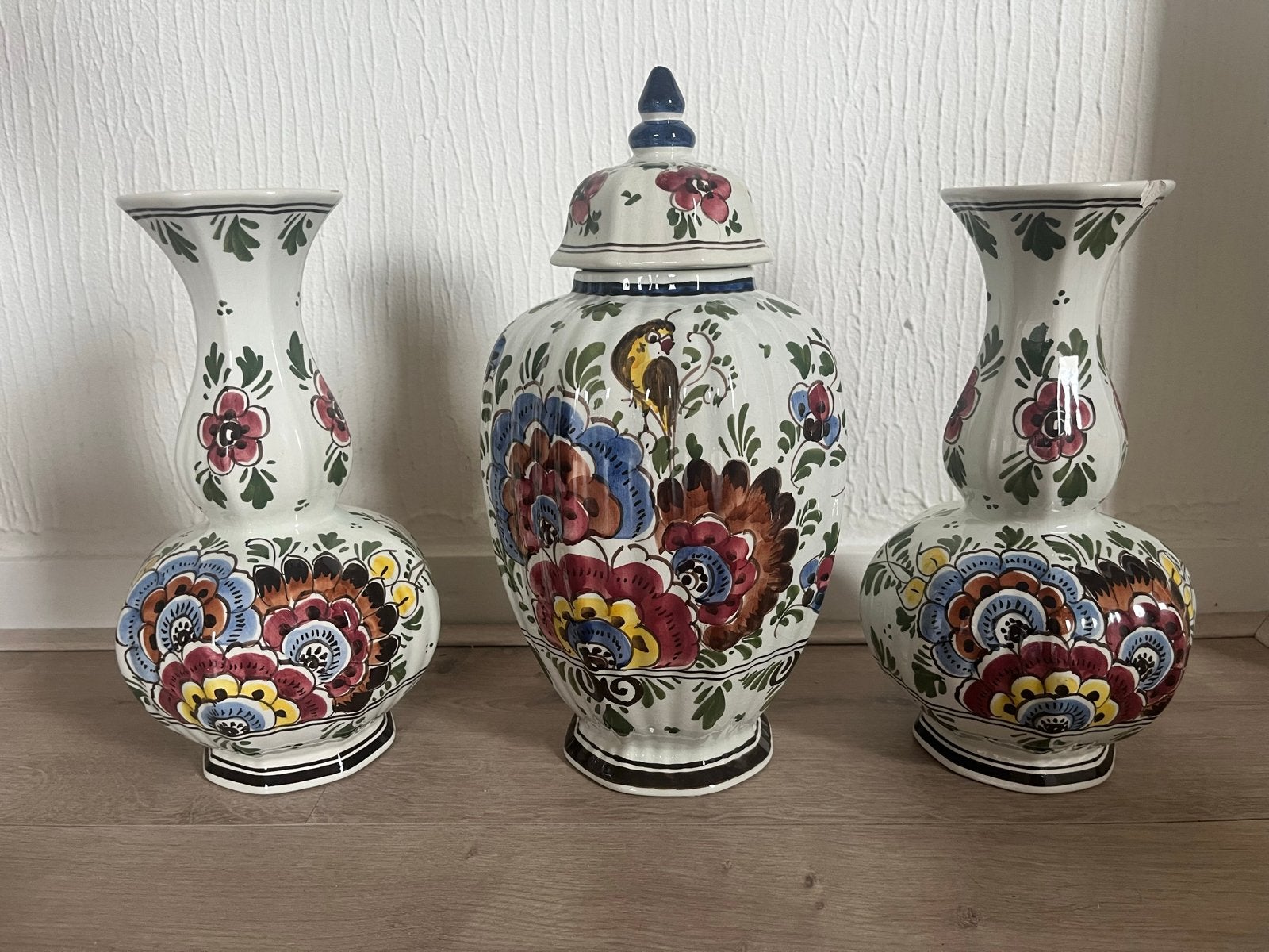 Prachtige handgeschilderde Delfts Holland set, Ophalen