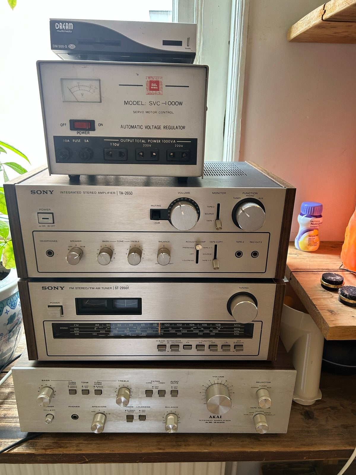 Vintage Audio Partij: Sony, Akai, SVC, Dream Multimedia, Ophalen, Tuner of Radio, Losse componenten, Sony