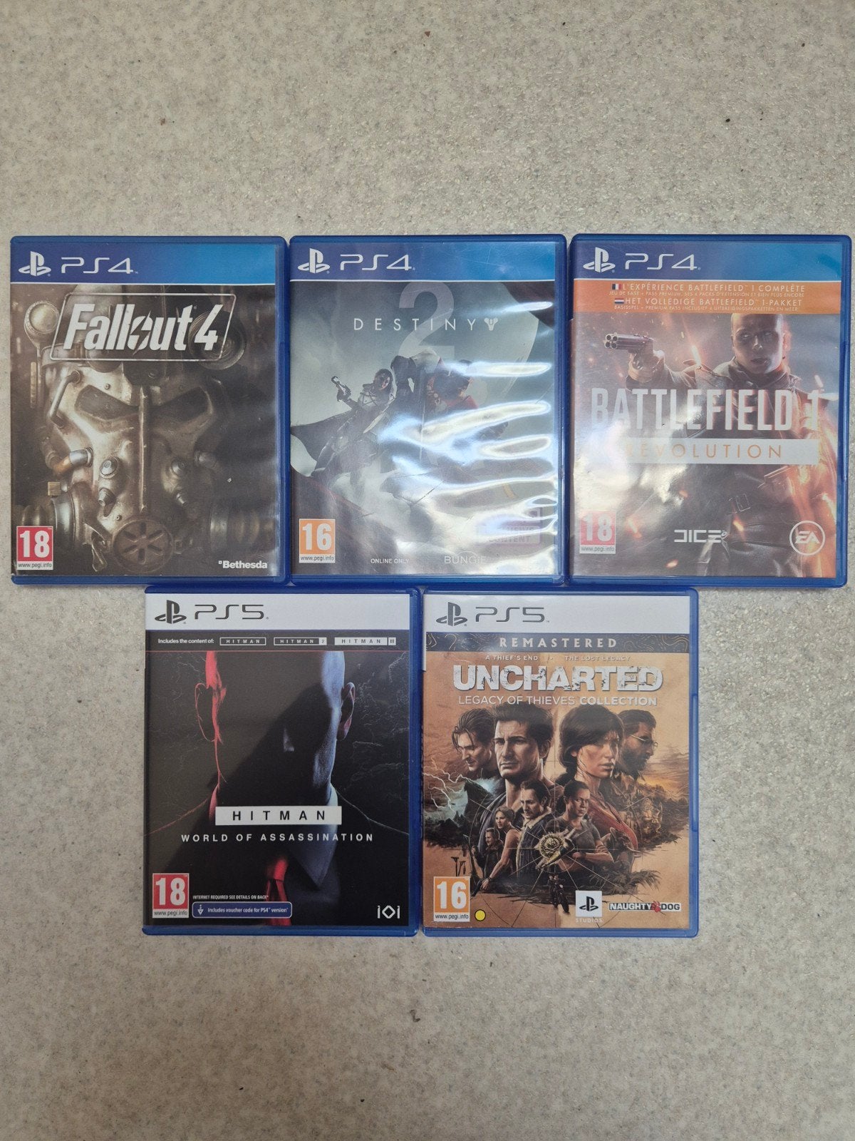 PS4/PS5 Games & Headset: Uncharted, Hitman, Fallout, Destiny, Spelcomputers en Games, Ophalen of Verzenden
