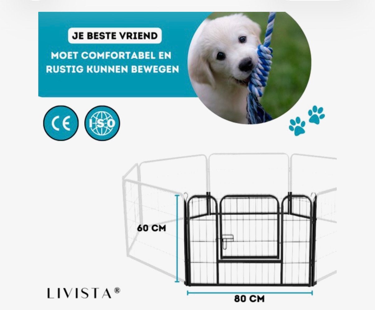 Livista puppyren, Ophalen, 110 cm of meer, Minder dan 65 cm, Hondenhok