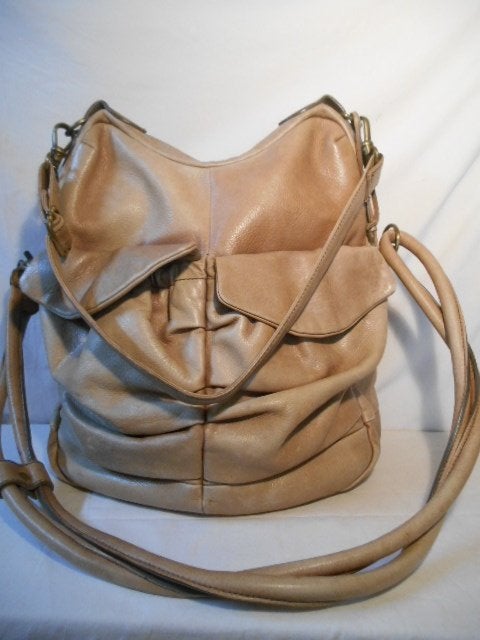 Heel aparte echt leren ARMA tas/ schoudertas / holdall, Verzenden, Gebruikt, Bruin, Shopper