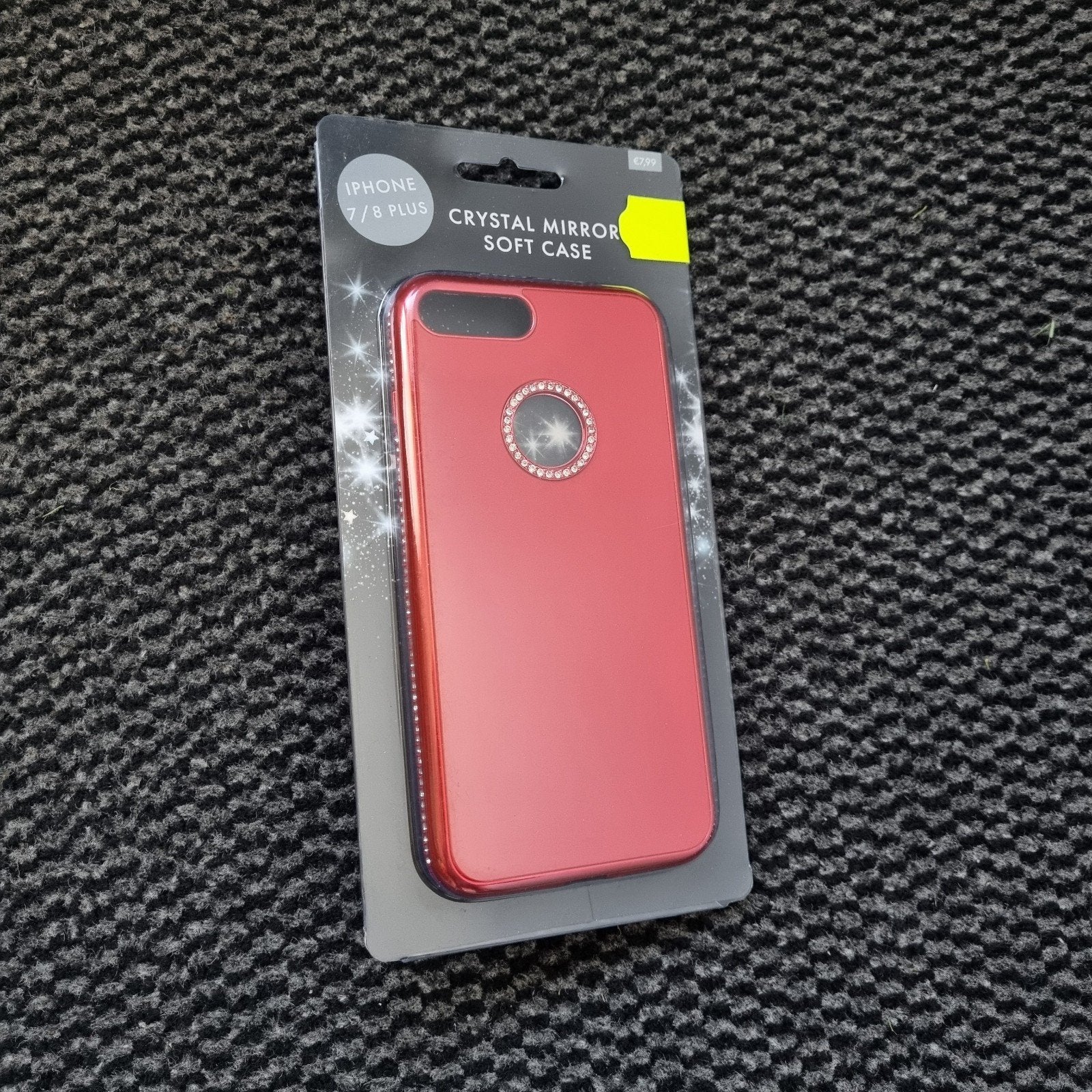 Rood iphone 7 / 8 plus hoesje crystal mirror softcase soft, Telecommunicatie, Mobiele telefoons | Hoesjes en Frontjes | Apple iPhone