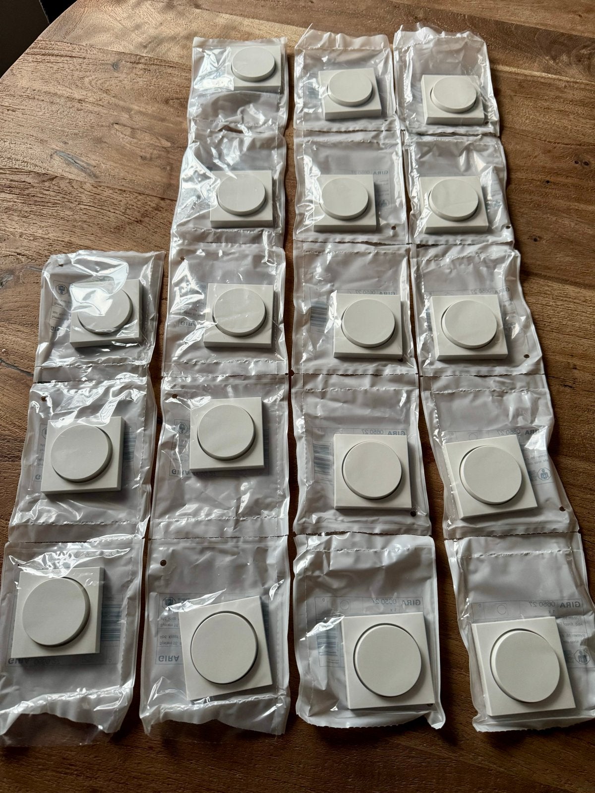 Gira System 55 Afdekknop Dimmer mat wit (18 stuks), Ophalen of Verzenden, Nieuw, Gira, Dimmer