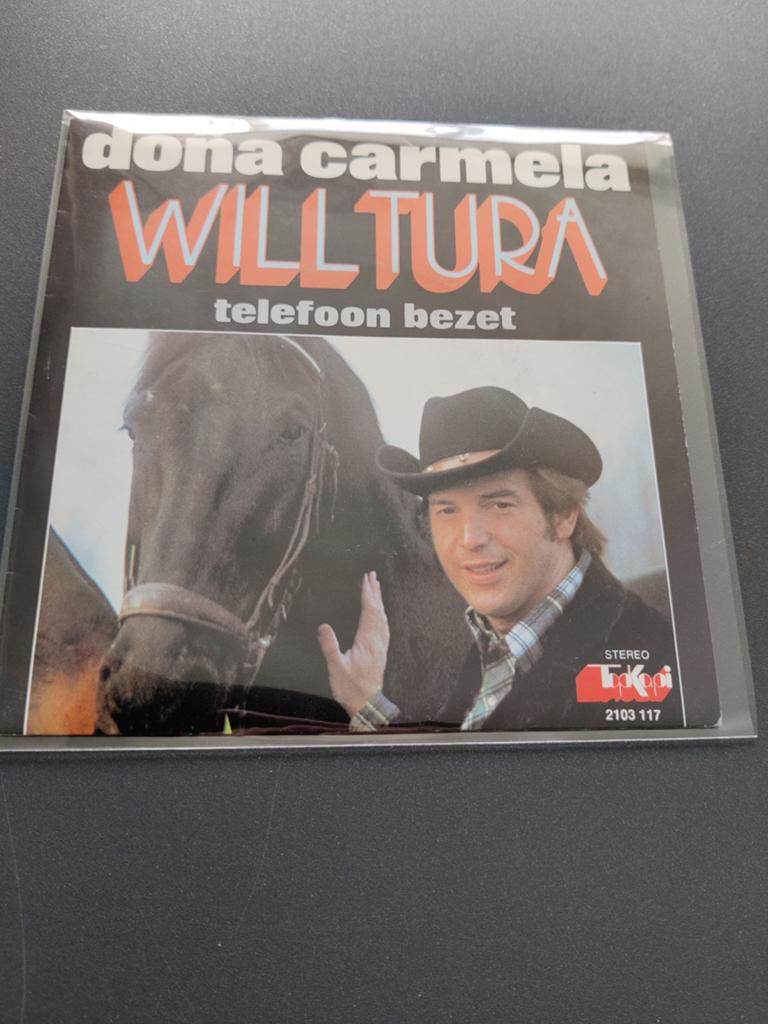 Will Tura - Doña Carmela / Telefoon Bezet, Ophalen of Verzenden, Zo goed als nieuw, Overige formaten, Levenslied of Smartlap