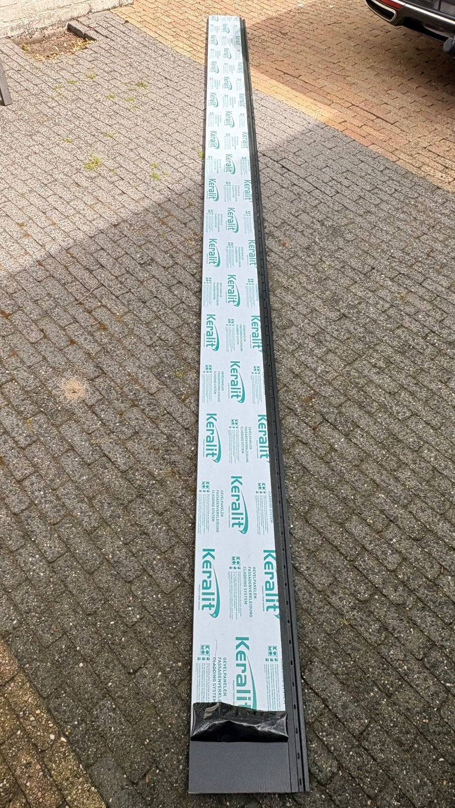 Keralit sponningdeel 190mm 375cm Zwart classic nerf (2819), Ophalen, Zo goed als nieuw