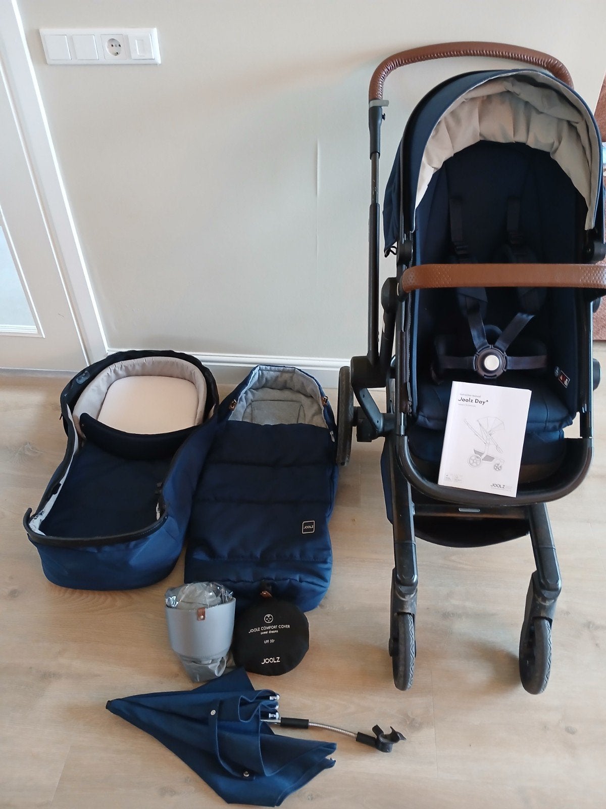 Joolz Day Combiwagen met reiswieg en accessoires, Ophalen of Verzenden, Gebruikt, Overige merken, Met reiswieg