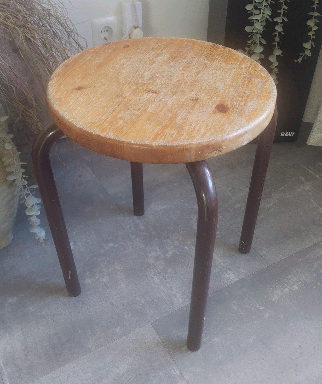 vintage ikea krukje type jerry , jaren 70 hout karin mobring, Ophalen of Verzenden, Gebruikt, Hout
