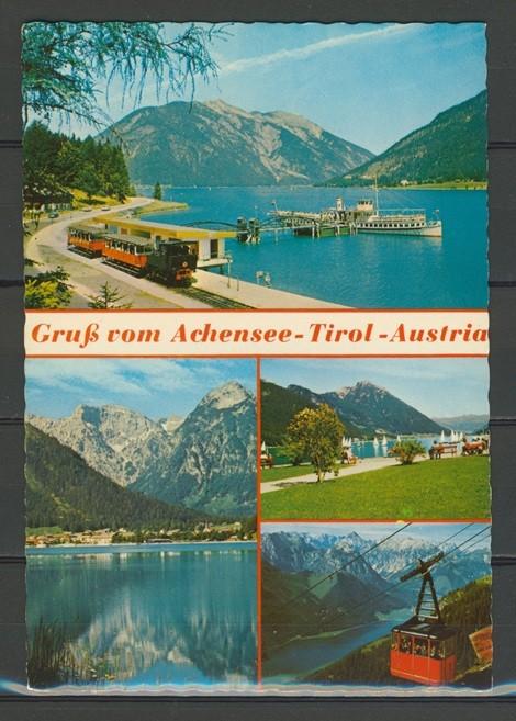 Locomotief Tirol Foto-Ansichtkaart Trein t-176  jdu, Verzamelen, Ophalen of Verzenden, Zo goed als nieuw, Trein, Kaart of Prent