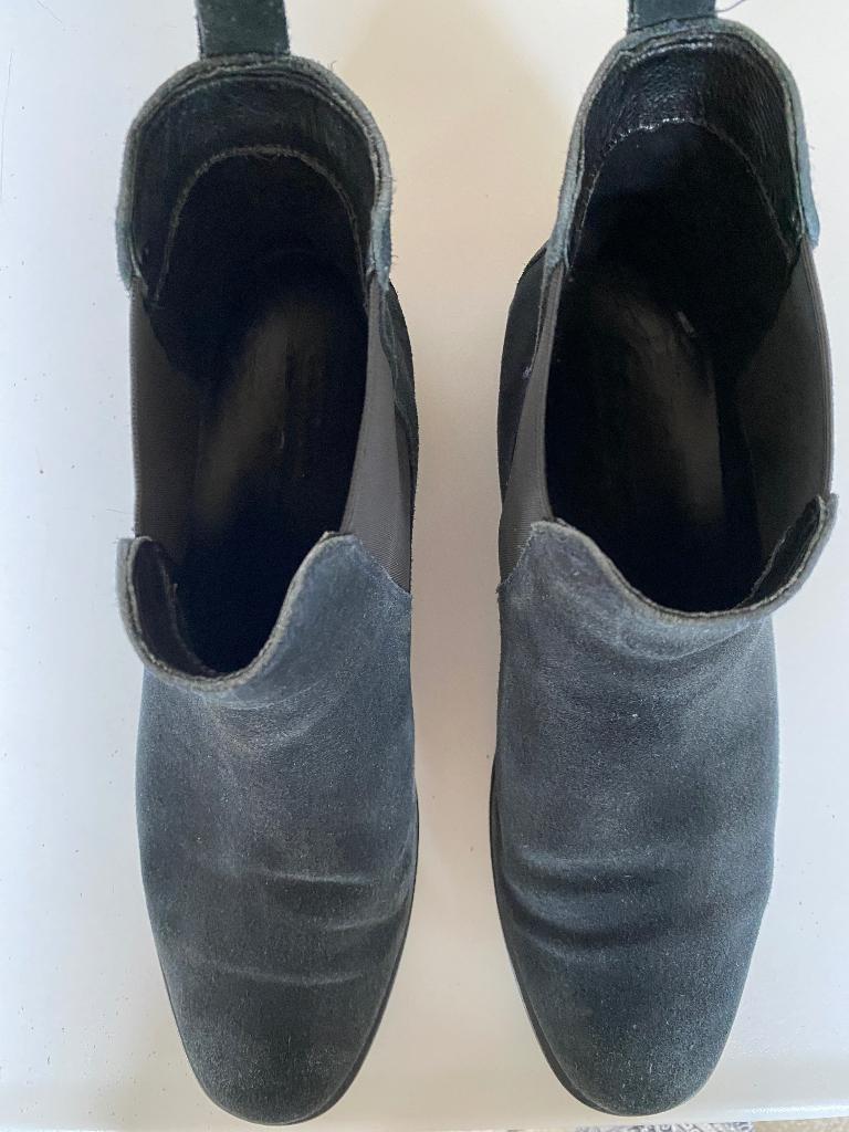 enkellaarzen Ecco 42 blauw suede, Ecco, Blauw, Lage of Enkellaarzen, Ophalen of Verzenden