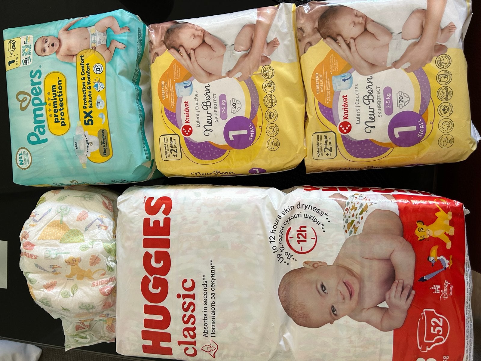 Pampers, Kruidvat en Huggies luiers maat 1, Ophalen of Verzenden, Nieuw