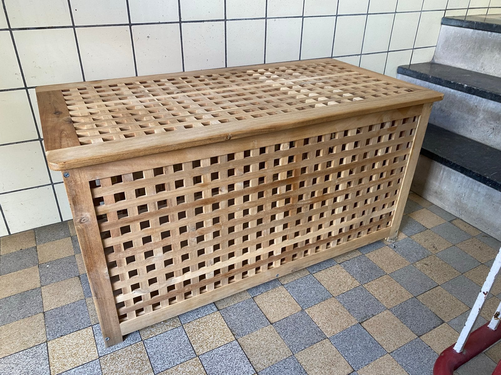 Ikea Hol opbergbox van hout, Huis en Inrichting, Ophalen, Gebruikt, 50 tot 100 cm, 75 tot 100 cm