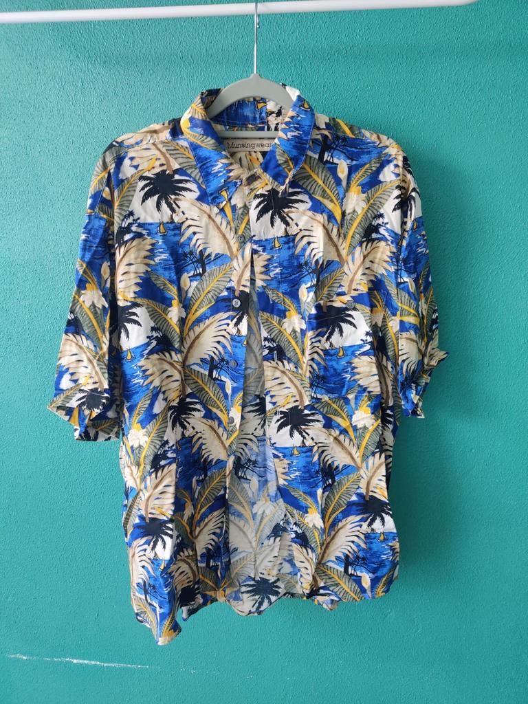 Zomerse luchtige herenblouse - Maat M - Zachte stof, Ophalen of Verzenden, Nieuw, Halswijdte 39/40 (M)