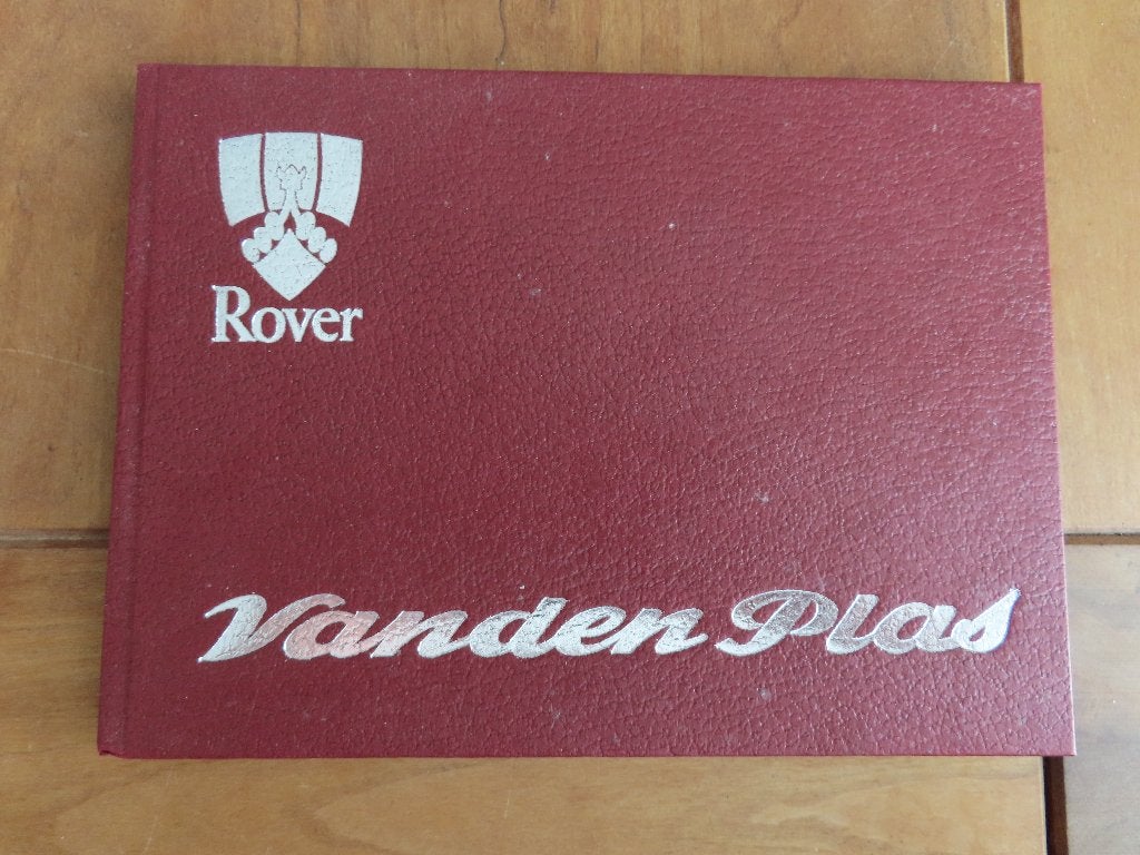 Instructieboek Rover 3500 Vanden Plas 1980, hardcover, Ophalen of Verzenden