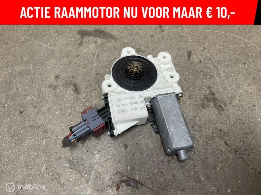 Raammotor rechtsvoor Opel Vectra C ('02-'09) 9178988, Gebruikt, Opel, Ophalen of Verzenden, Opel
