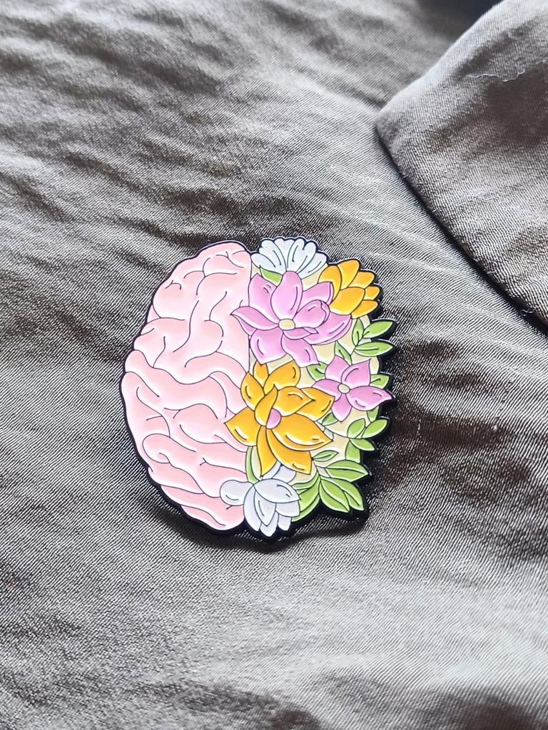 Creatieve Brein Broche – Kunst & Wetenschap Enamel Pin, Ophalen of Verzenden, Overige materialen, Overige merken