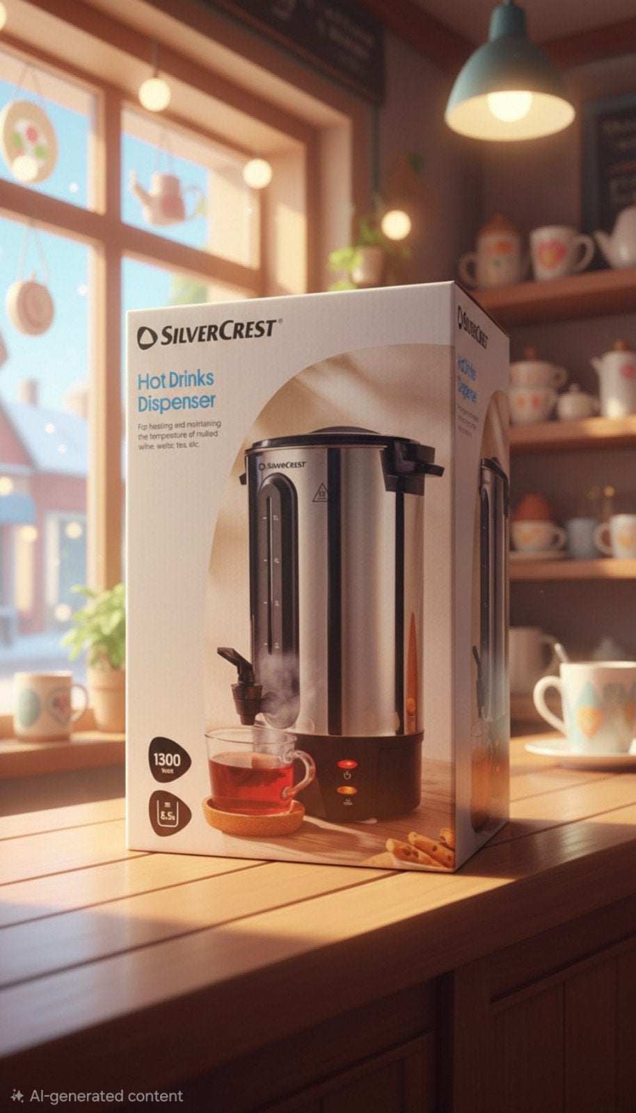 Silvercrest Hot Drinks Dispenser - Gebruikt, 2 liter of meer, Ophalen, Gebruikt, Rvs