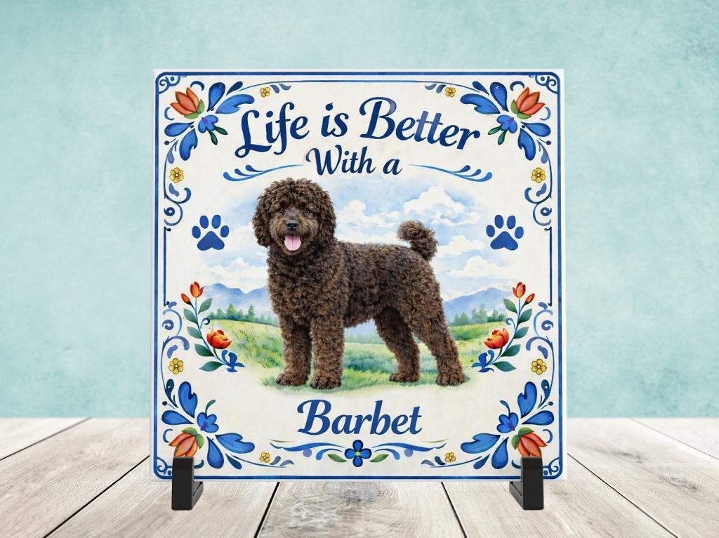 Life is Better With a Barbet - Tegel, Verzenden, Nieuw