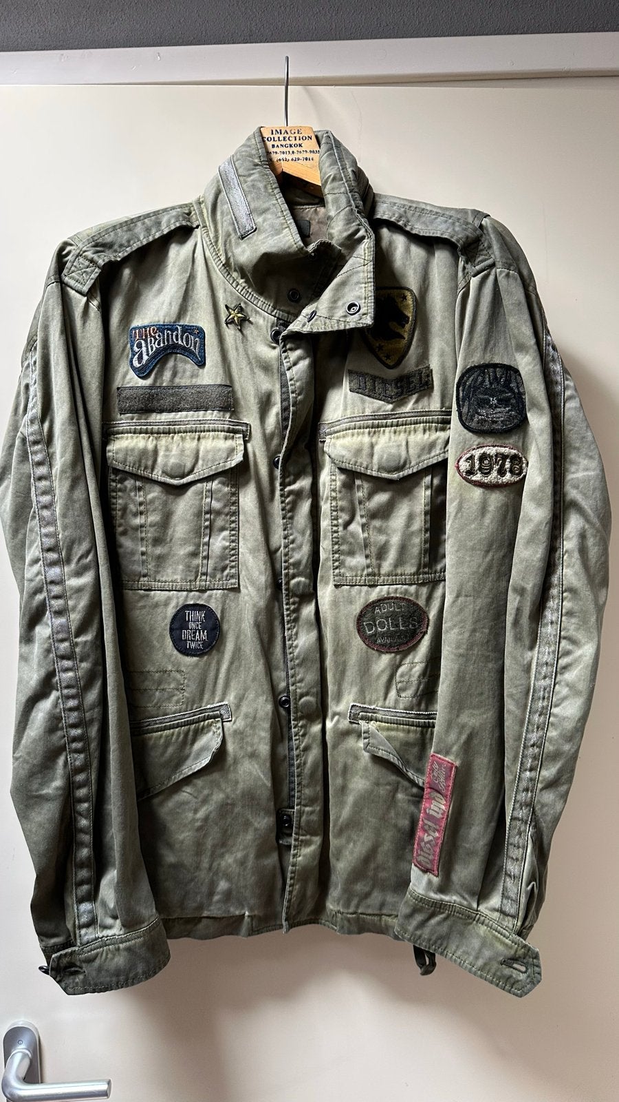 Diesel Type V79 Militaire Jas XXL met Patches, Ophalen of Verzenden, Nieuw, Maat 56/58 (XL), Groen