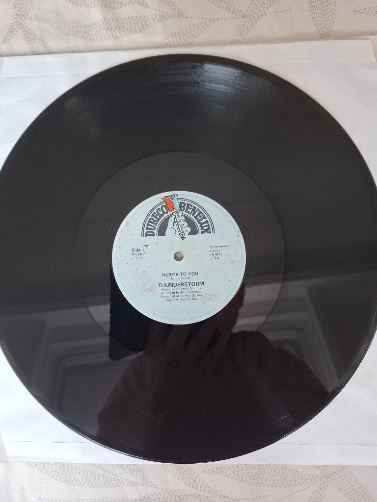 Thunderstorm/ Here's to you 1981 12 inch disco, Verzenden, Gebruikt, 12 inch