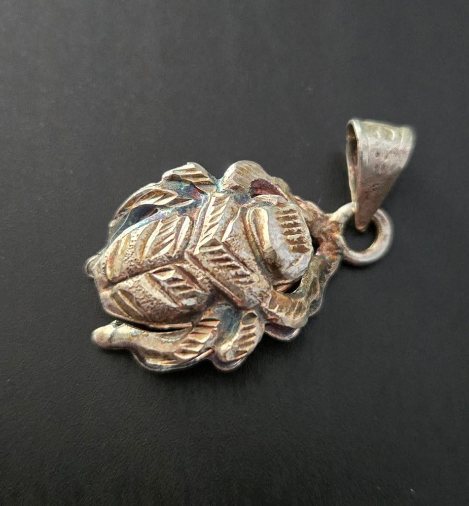 Vintage Zilveren Hanger, Ophalen of Verzenden, Zo goed als nieuw, Zilver, Dier