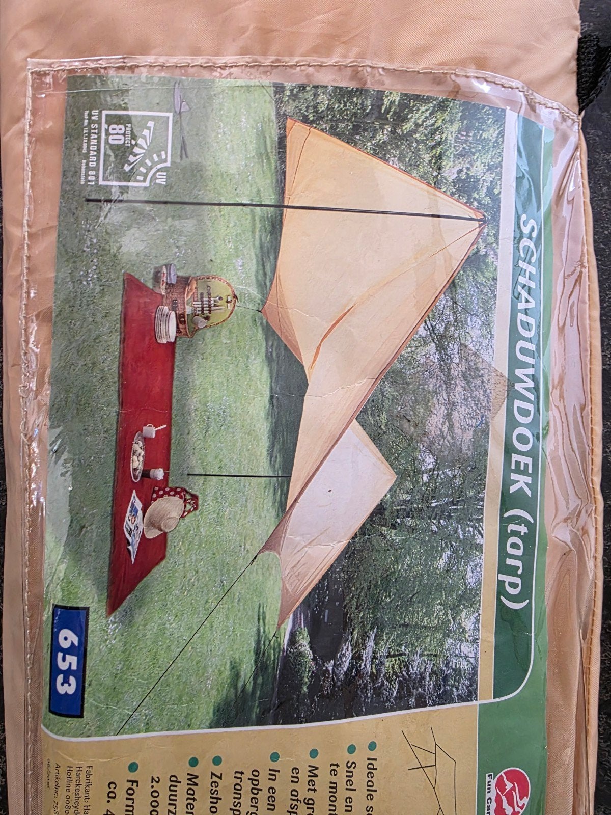 Funcamp Tarp Schaduwdoek - Nieuw in verpakking, Ophalen of Verzenden