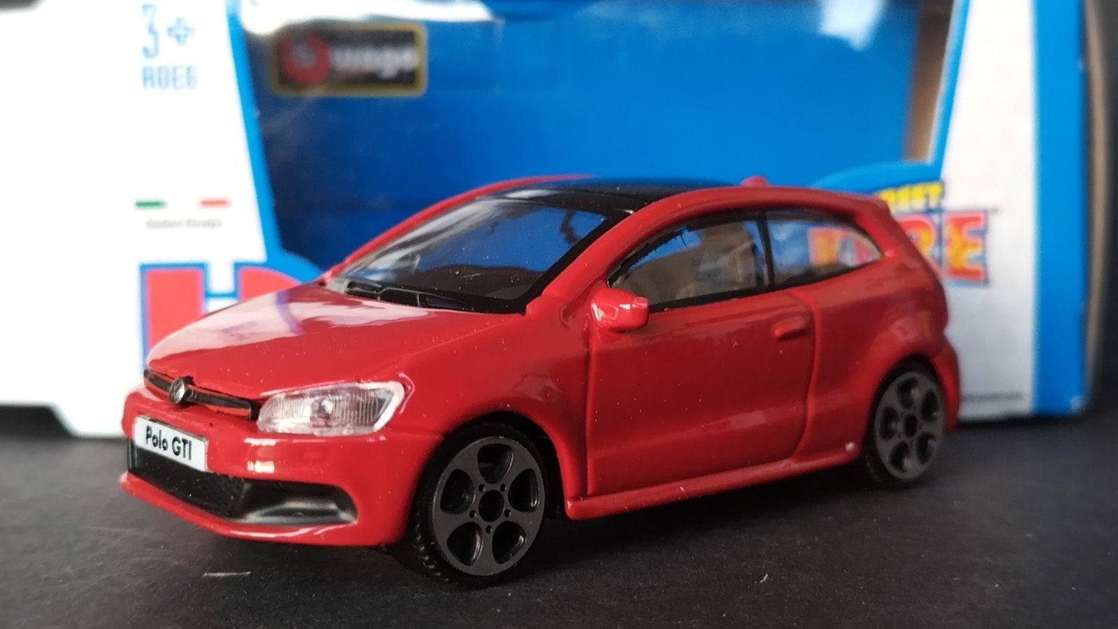 Volkswagen Polo GTi Mk5 1:43 Bburago Burago Pol, Verzenden