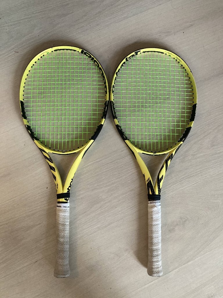 Babolat Pure Aero 2019 L2 (2x), Sport en Fitness, Tennis, Gebruikt, Racket, Babolat, Ophalen