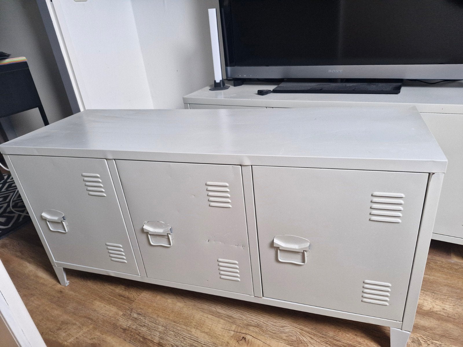 Metalen locker kastje - grijs - 120x40x59 cm, Ophalen, Gebruikt