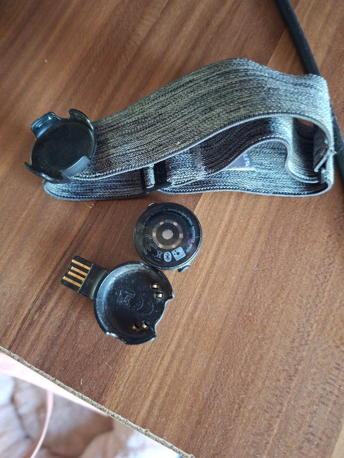 Polar hartslagband 0h1 met oplader, Gebruikt, Hartslag, Zwart, Ophalen of Verzenden