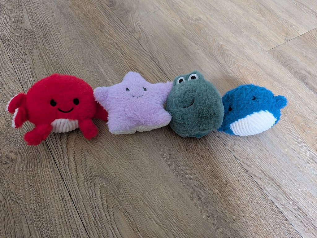 Hema zeedieren knijp knuffels, Hema, Overige karakters, Overige typen, Ophalen of Verzenden