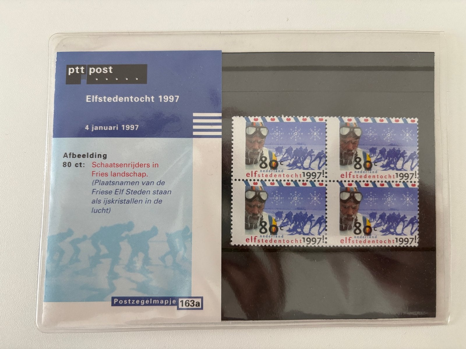 PTT Postzegelmapje Elfstedentocht 1997 - Postfris, Verzenden, Na 1940, Postfris