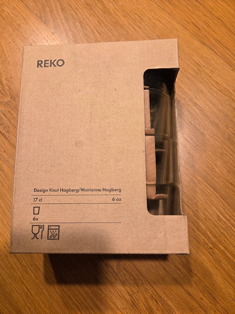 Reko, 6 stuks stapelglazen van Ikea, 17cl, Glas of Glazen, Nieuw, IKEA, Ophalen of Verzenden