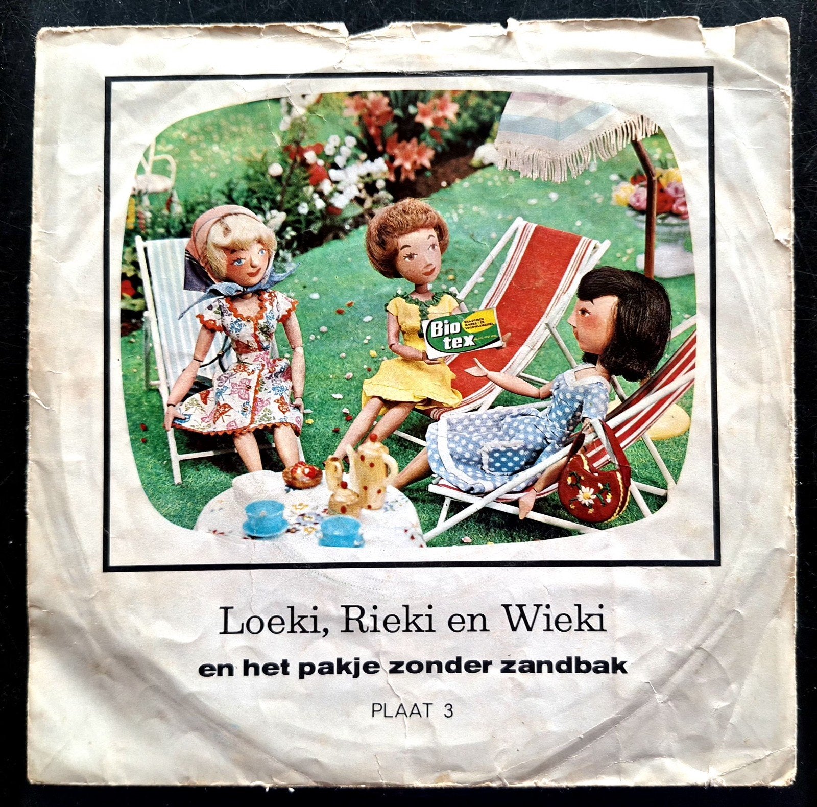 7"/SINGLE  LOEKI, RIEKI & WIEKI - Pakje Zonder Zandbak, Ophalen of Verzenden, Gebruikt
