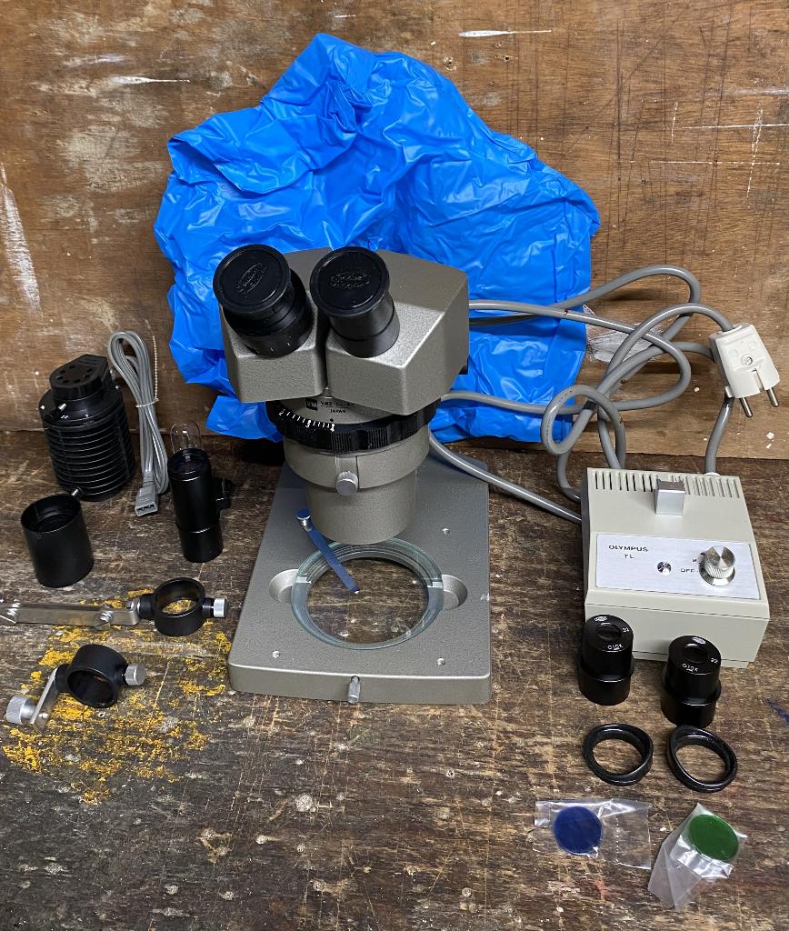 Nette Olympus VMZ 1x-4x Stereomicroscoop met Verlichting, Audio, Tv en Foto, Optische apparatuur | Microscopen, Ophalen of Verzenden