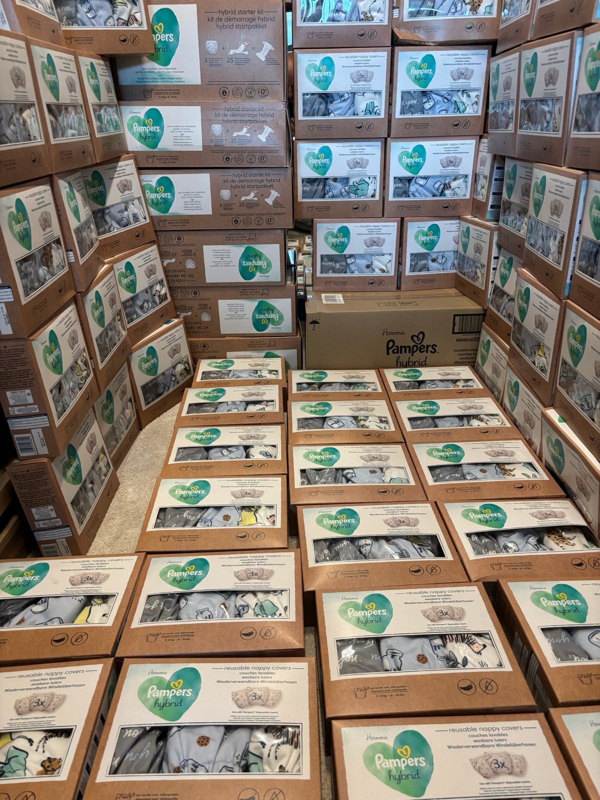 Partij 104 stuks Pampers Harmonie Hybrid luiers Starterkits, Overige merken, Overige typen, Nieuw, Ophalen of Verzenden