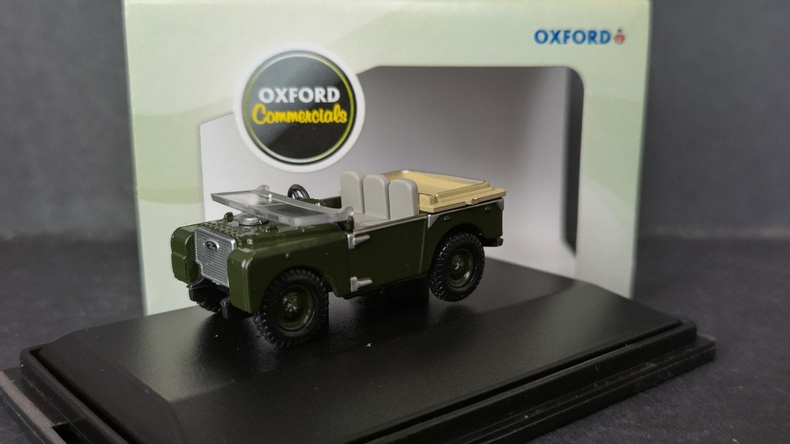 Land Rover 80 Flat Back 1:76 Oxford Diecast Pol, Auto, ., Nieuw, Ophalen of Verzenden